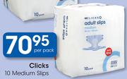 Clicks 10 Medium Slips-Per Pack