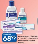 Benzaderm Or Benzac Facial Skin Care Products-Each