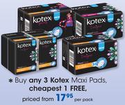 Kotex Maxi Pads-Per Pack