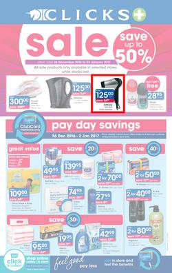 Clicks : Sale (26 Dec - 23 Jan 2017), page 1