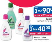 Revlon Cutex Nail Polish Removers-For 3