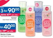 Sorbet Nail Polish Removers-For 3