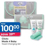 Clicks Made 4 Baby Travel Changing Set-Per Set