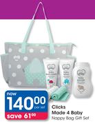 Clicks Made 4 Baby Nappy Bag Gift Set-Per Set