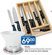 Clicks Selected Food Preparation Utensils-Each