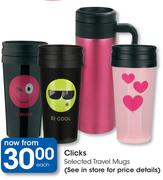 Clicks Selected Travel Mugs-Each