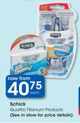 Schick Quattro Titanium Products-Each