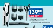 Safeway Hair Clipper and Nose Hair Trimmer Set-Per Set