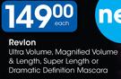 Revlon Ultra Volume, Magnified Volume & Length , Super Length/Dramatic Definition Mascara-Each