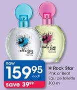 Rock Star Pink Or Beat Eau De Toilette-100ml Each