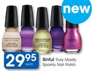 Sinful Truly Madly Sparkly Nail Polish-Each