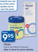 Clicks Hand And Body Products-Each
