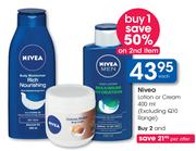 Nivea Lotion Or Cream-2 x 400ml