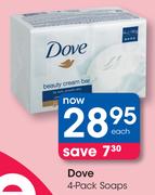 Dove 4-Pack Soaps-Each