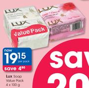 Lux Soap Value Pack-4 x 100g