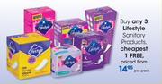 Lifestyle Sanitary Products-Per Pack