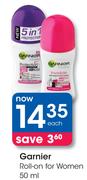 Garnier Roll-On For Women-50ml Each