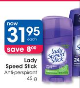 Lady Speed Stick Anti Perspirant-45g Each