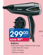 BaByliss 2200 Watt Expert Efficient Hair Dryer
