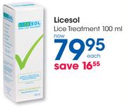 Licesol Lice Treatment-100ml Each