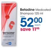 Betadine Medicated Shampoo-125ml Each