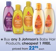 Johnson's Baby Hair Products-Each