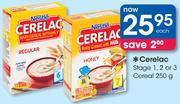 Cerelac Stage 1,2 Or 3 Cereal-250g Each