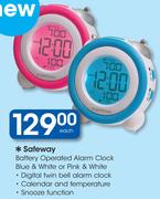 Safeway Battery Operated Alarm Clock-Each