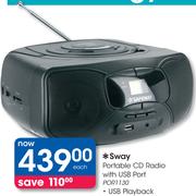 Safeway Portable CD Radio With USB Port POR1130
