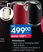 Kambrook Aspire Colour Changing Kettle-Each