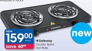 Safeway Double Spiral Hot Plate-Each