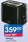 Philips 2 Slice Toaster-Each