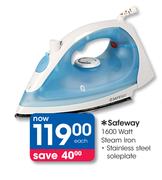 Safeway 1600 Watt Steam Iron