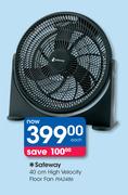Safeway 40cm High Velocity Floor Fan PIA2486