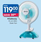 Safeway 15cm Mini Desk Fan