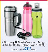 Clicks Vacuum Mugs & Water Bottles-Each