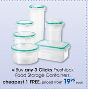 Clicks Freshlock Food Storage Containers-Each