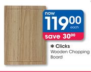 Clicks Wooden Chopping Board-Each