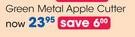Love Cooking Green Metal Apple Cutter-Each