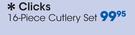 Clicks 16 Piece Cutlery Set