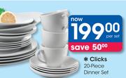 Clicks 20 Piece Dinner Set-Per Set