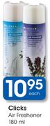 Clicks Air Freshener-180ml Each