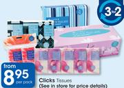 Clicks Tissues-Per Pack