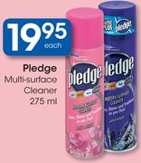 Pledge Multi-Surface Cleaner-275ml Each