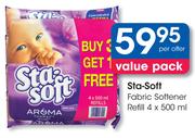 Sta-Soft Fabric Softener Refill-4x500ml Per Offer