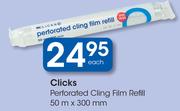 Clicks Perforated Cling Film Refill 50m x300mm-Each