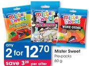 Mister Sweet Pre-Packs-2x60g
