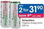 Scheckters Organic Energy Drink-2x250ml