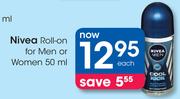 Nivea Roll-On For Men Or Women-50ml Each