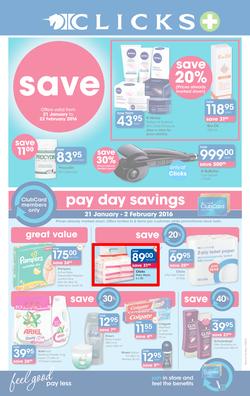 Clicks : Save (21 Jan - 22 Feb 2016), page 1